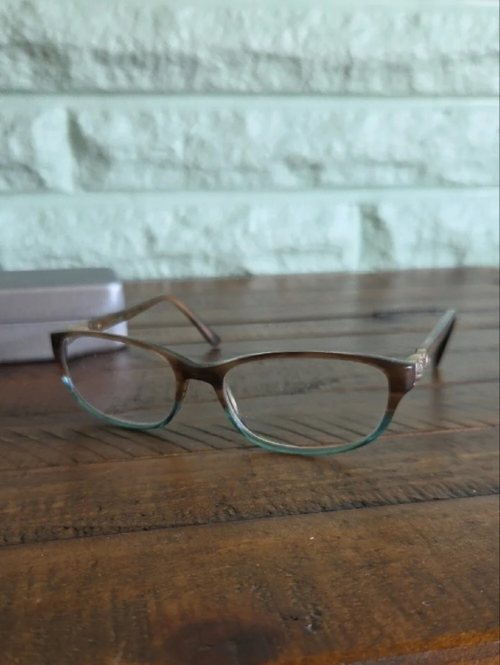 Jill Stuart Brown And Blue Women's Gray Glasses Frames